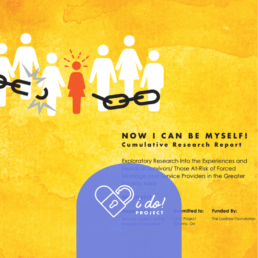 Now I can be myself report cover with I Do Logo